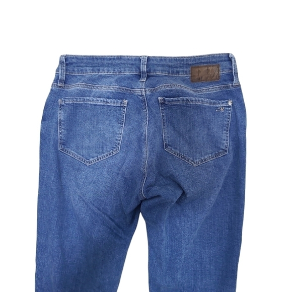 Mavi ADA Boyfriend Embroidered Polka Dot Blue Stretch Ankle Jeans Size 27 - Picture 7 of 16